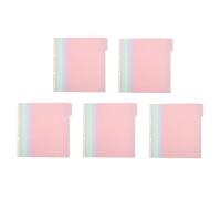ABOOFAN Separadores de Índice Reemplazables PP 20 Piezas Colores Pastel Pestañas para Carpetas A4 Divisores Profesionales para Organización Escolar y Oficina