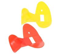 ABOOFAN Silbatos de Entrenamiento Nasal para Flauta de Nariz 2 Unidades Amarillo y Rojo Plástico Ligero para Práctica Musical Control de Respiración y Técnica de Viento Principiantes