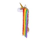 ABOOFAN Soporte Colgante para Pinzas y Diademas Unicornio de Fieltro, Organizador Tejido a Mano para Accesorios de Pelo Niña, Adorno Decorativo de Pared para Habitación Infantil