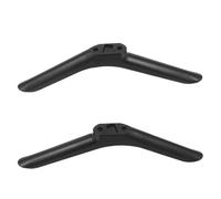 ABOOFAN Soporte de TV para Mesa de Plástico Negro, Par de Patas Antideslizantes para Smart TV y Pantalla Plana, Fácil Instalación y Alta Capacidad de Peso para Salas y Dormitorios