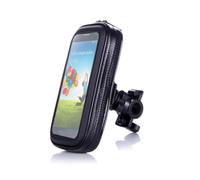 ABOOFAN Soporte Móvil para Bicicleta Base Giratoria 360° | Smartphones, Carcasa Abs Negra, Diámetro Ajustable, Incluye Dos Almohadillas Eva Extraíbles