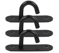 ABOOFAN Soporte para Bandas de Resistencia y Gomas de Ejercicio, 3 Anclajes de Montaje en Pared de Acero Inoxidable, Ideales para Entrenamiento en Casa y Yoga
