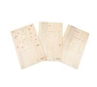 ABOOFAN Tablero De Crecimiento De Madera Pegatina De Pared 70-140 Cm Registro De Desarrollo