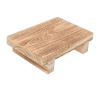 ABOOFAN Taburete De Madera De Paulownia Pequeño Multifuncional, Reposapiés Resistente para Oficina y Dormitorio, Color Natural, Soporte Seguro para Niños y Adultos, Adecuado para Uso Interiores