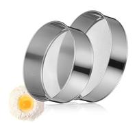 ABOOFAN Tamiz de harina de acero inoxidable para hornear tamiz para hornear puré de patatas, tamiz redondo para cocina, tamiz de harina, tamiz de harina, tamiz de malla, filtro de azúcar, 2 unidades