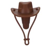 ABOOFAN Tapón de Botella de Silicona con Sombrero Cowboy Reutilizable y Hermético Mini Tapa Decorativa para Botellas de Accesorio para Fiestas Temáticas Western y Suministros Cowgirl