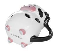 ABOOFAN Taza de Café de Cerámica 3D con Forma de Vaca Lechera Capacidad 590 Ml Taza Divertida y Estética Antideslizante para Hogar y Oficina de Café Grande para Amantes