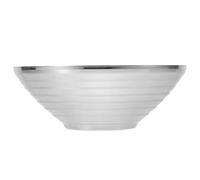 ABOOFAN Tazón de Ramen de Acero Inoxidable 20 Cm, Bol para Servir y Mezclar, Ensaladera de Cocina Multiusos para Hogar, Restaurantes y Escuelas, Resistente y Cómodo para Fideos y Sopas