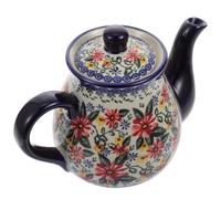 ABOOFAN Tetera de Cerámica para Agua Fría 1.2 L, Práctica y Decorativa Diseño de Margaritas Exóticas, Adecuado para Cocina y Tardes de Té en Familia