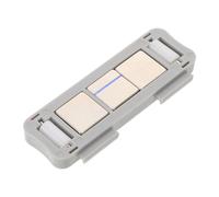 ABOOFAN Tirador Magnético para Persianas Verticales, Repuesto de Varilla Imán, Color Plateado, Tamaño 7x2,6x0,8 Cm, Control Deslizante para Regulación de Luz y Privacidad, Kit Reparación