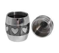 ABOOFAN Urna de Cenizas para Mascotas de Acero Inoxidable Caja de Almacenamiento Cremación para Perro y Gato Mini Urna para Mascotas Resistente Corrosión para Recuerdo en Hogar y Jardín