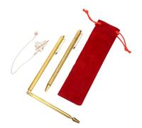 ABOOFAN Varillas de Radiestesia de Latón Plegables y Retráctiles para Detección Energética Feng Shui con Bolsa y Péndulo Herramienta Profesional para Exploración Espiritual y Búsqueda
