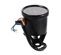 ABOOFAN Velocímetro Mecánico Retro para Motocicleta Negro Carcasa Resistente al Agua y Polvo, Tacómetro de Alta Precisión para Instrumentos de Velocidad y Cadencia, Compatible Múltiples