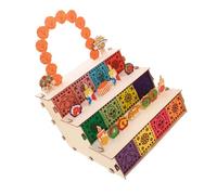 ABOOFAN Wooden Shadow Box Frame For Day of The Dead Memorial Photo Display with Marigold Altar Decoration Spacious Remembrance Picture Frame For Mexican Altar Supplies