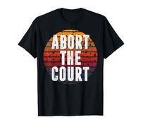 Abortar la Corte Retro Sunset Derechos reproductivos Protesta Arte Camiseta gráfica económica