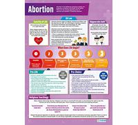 Aborto | Posters de educación religiosa | Papel brillante de 850 mm x 594 mm (A1) | Gráficas de estudios religiosos para el aula | Gráficas de educación por Daydream Education
