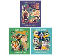 About Animals Series by Owen Davey 3 Books Collection Set (Mad About Monkeys, Crazy About Cats & Bonkers About Beetles)