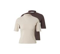 ABOUT YOU Camiseta 'Lenni' beige / marrón oscuro M EUR