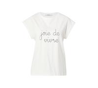 ABOUT YOU Camiseta 'Valeria' negro / blanco L negro / blanco