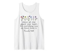 Above Else Guard Your Heart Proverbs 4:23 Bible Verse Jesus Camiseta sin Mangas