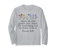 Above Else Guard Your Heart Proverbs 4:23 Bible Verse Jesus Manga Larga