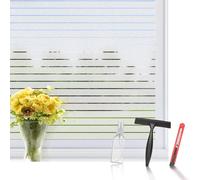 aboveBED Vinilos para Cristales 60x400cm, Vinilo Adhesivo Cristal, Vinilo Ventana Privacidad, Anti-UV Autoadhesivo Estático, Esmerilado Rayas Translucido, para Dormitorio Baño Cocina Oficina Hogar