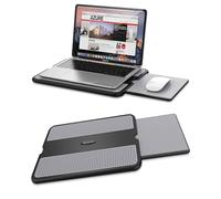 AboveTEK Mesa para Portátil Cama Sofá - Bandeja Portátil Antideslizante con Alfombrilla de Ratón Extraíble Izquierda/Derecha, Aislante de Calor, Compatible con Portátiles y Tablets hasta 15,6"