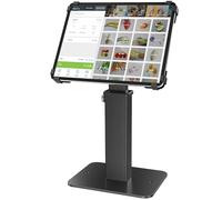 AboveTEK Soporte Antirrobo para iPad, Soporte Tablet TPV/kiosco 360° Giratorio, Altura Ajustable 21-34 cm, Compatible con tabletas 9,7-13", Base de Seguridad POS para Uso Comercial - Negro