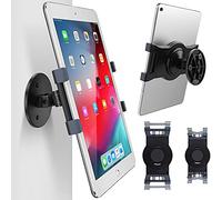 AboveTEK Soporte de Pared para iPad, Soporte Giratorio de 360 ° para Tableta con 2 Soportes para Adaptarse a Tabletas de 6-13", Ajuste Horizontal/Vertical Negro