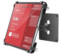 AboveTEK Soporte de pared universal para tablet, antirrobo, con carcasa con cerradura, para tabletas de 9,7 a 13 pulgadas, aluminio resistente, ideal para POS, soporte VESA giratorio e inclinable de
