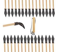 Abowllon Juego de 15 flechas de repuesto para arcos y arcos, para aparatos deportivos, tiro con arco, flechas de repuesto, con punta de goma para arco exterior, 12 unidades