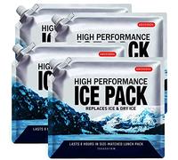 ABOXOBOG Paquetes de hielo reutilizables para enfriadores, paquetes de gel de larga duración para congelador, mochilas, lonchera, bolsa enfriadora, mantiene la comida fría fresca (juego pequeño de 4)