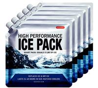 ABOXOBOG Paquetes de hielo reutilizables para enfriadores, paquetes de gel de larga duración para congelador, mochilas, lonchera, bolsa enfriadora, mantiene la comida fresca (juego de 5)