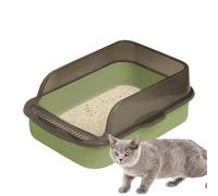Abra la Caja de, Abra la Caja de | Pan de Control de Olor Abierto a Prueba de Fugas,Caja de Alta de Lados Altos a Prueba de Fugas, Inodoro de Gatito fácil de Limpiar para Gatitos, Mascota Interior