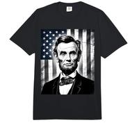 Abraham Abe Lincoln 4 de Julio Vacaciones Presidente de Estados Unidos Patriot Comfort Colors Adult Heavyweight T-Shirt