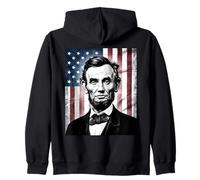 Abraham Abe Lincoln 4 de Julio Vacaciones Presidente de Estados Unidos Patriot Sudadera con Capucha