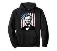 Abraham Abe Lincoln 4 de Julio Vacaciones Presidente de Estados Unidos Patriot Sudadera con Capucha