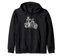 Abraham Abe Lincoln Motocicleta American Biker USA Dad Hombres Sudadera con Capucha
