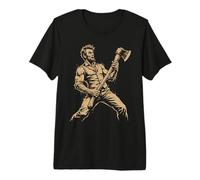 Abraham Abe Lincoln Tocando la Guitarra Camiseta Premium