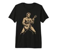 Abraham Abe Lincoln Tocando la Guitarra Camiseta Premium