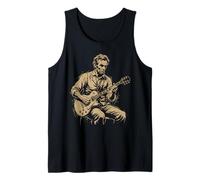 Abraham Abe Lincoln Tocando la Guitarra Camiseta sin Mangas
