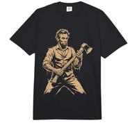 Abraham Abe Lincoln Tocando la Guitarra Comfort Colors Adult Heavyweight T-Shirt