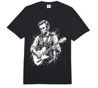 Abraham Abe Lincoln Tocando la Guitarra Comfort Colors Adult Heavyweight T-Shirt