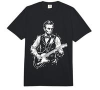 Abraham Abe Lincoln Tocando la Guitarra Comfort Colors Adult Heavyweight T-Shirt