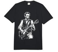 Abraham Abe Lincoln Tocando la Guitarra Comfort Colors Adult Heavyweight T-Shirt