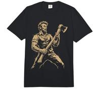 Abraham Abe Lincoln Tocando la Guitarra Comfort Colors Adult Heavyweight T-Shirt