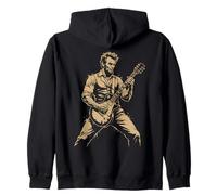 Abraham Abe Lincoln Tocando la Guitarra Sudadera con Capucha
