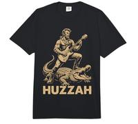 Abraham Funny Abe Lincoln Tocando la Guitarra Alligator Huzzah Comfort Colors Adult Heavyweight T-Shirt