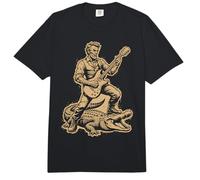 Abraham Funny Abe Lincoln Tocando la Guitarra Cocodrilo Comfort Colors Adult Heavyweight T-Shirt
