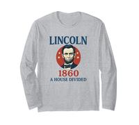 Abraham Lincoln 1860 Campaña Una casa Dividida Historia Buff Manga Larga